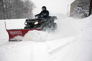 ATV snow plow