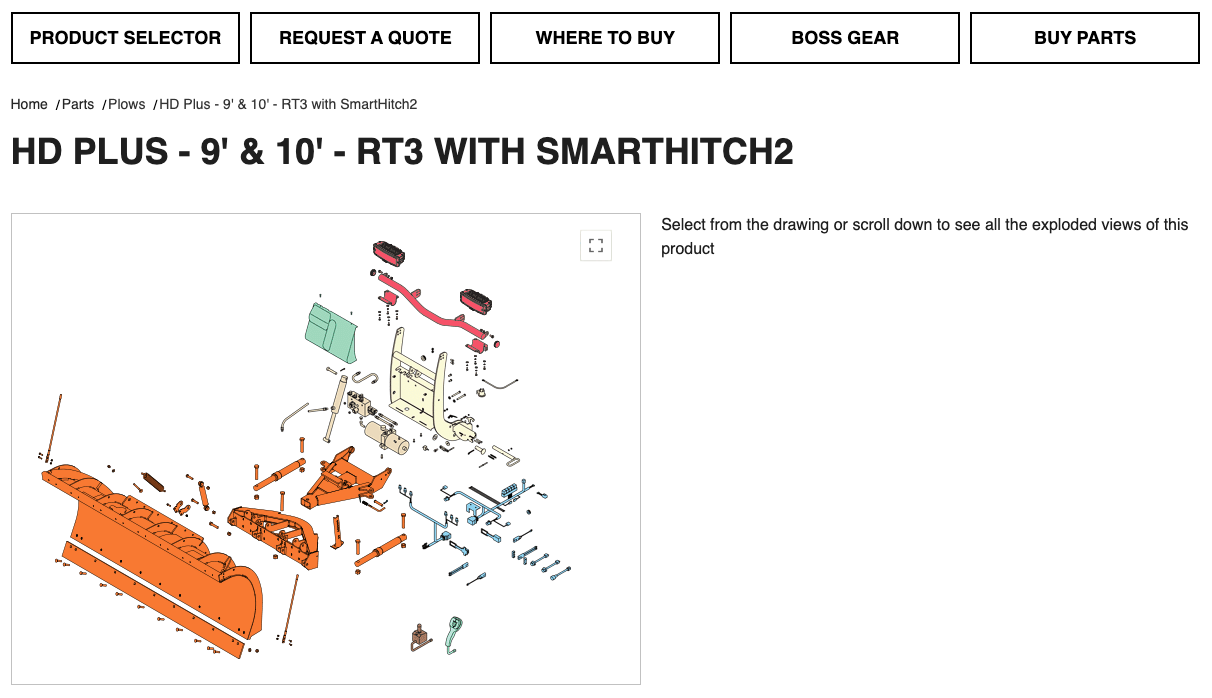 BOSS Interactive Parts Diagram Screenshot