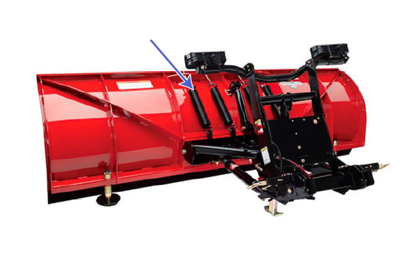 Trip Springs on a Straight Blade Snowplow