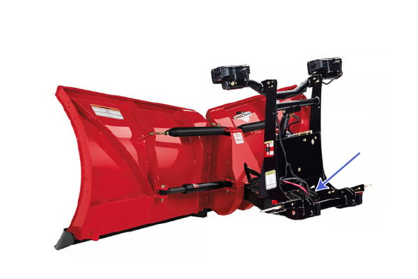 Trip Spring on a V-Blade Snowplow